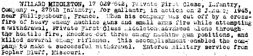 Silver star MIDDLETON